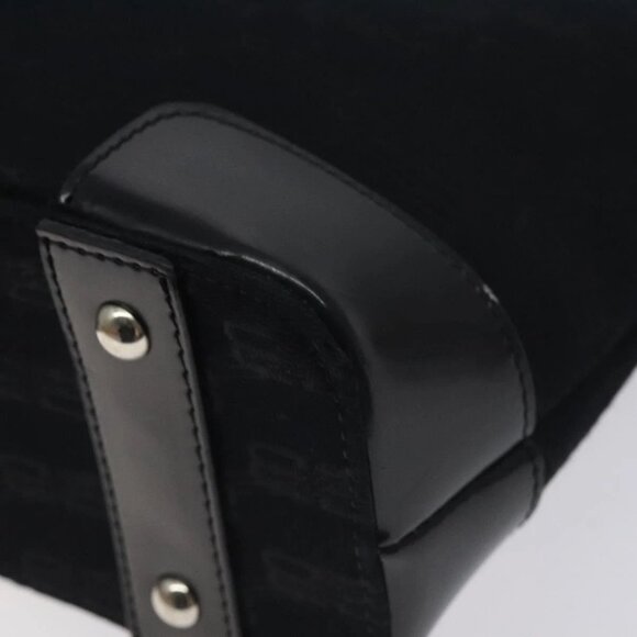 BALENCIAGA Hand Bag Canvas Black Auth SW1025 - Picture 5 of 16